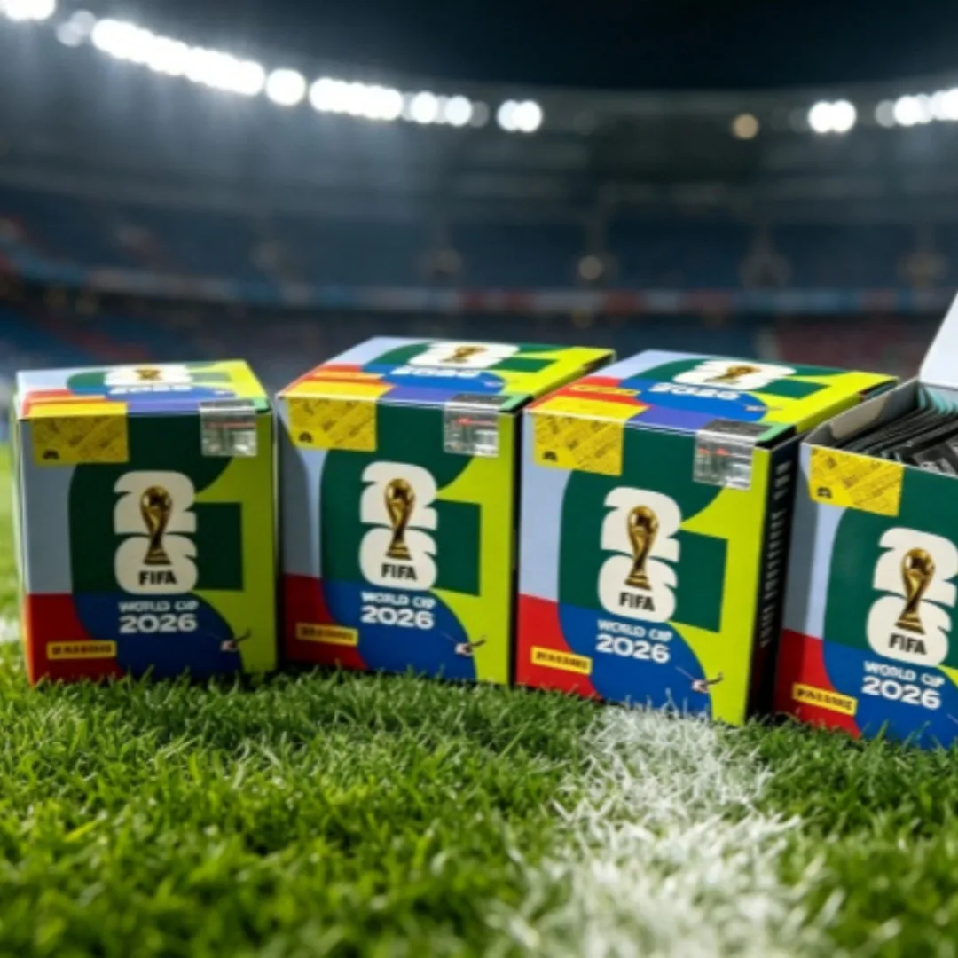 Image of 2026 & Panini FIFA USA Kanada Mexiko WM-Kollektion Aufkleber Messi Mbappé Ronaldo Fußball, Sammlerstück Party-Souvenir Geschenk