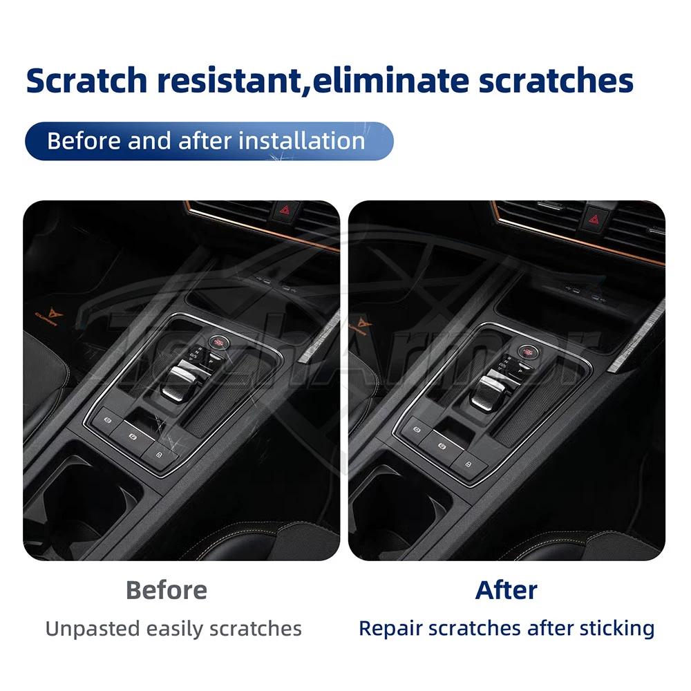 Car Interior TPU Protector Anti-scratch Film For SEAT 2021 2022 2023 Auto Protective Transparent Anti-tear Stickers Accessories