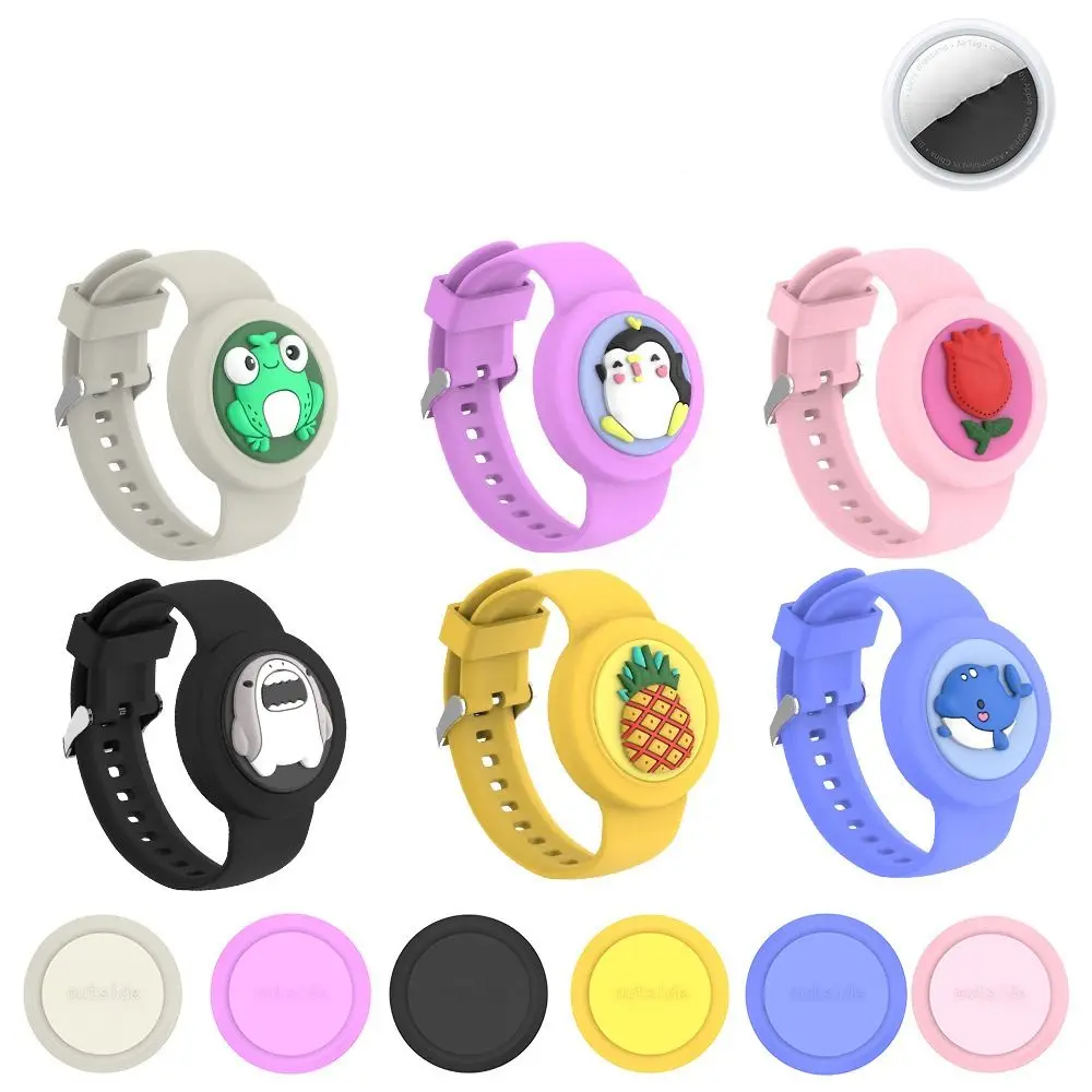 New Waterproof For Apple Airtag Holder Wristband Kids Silicone Case Bracelet Children For AirTags Case Watch Band