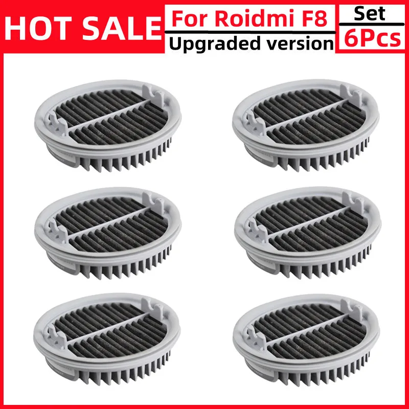 فلتر Hepa لجهاز شاومي رويدمي اللاسلكي F8 الذكي المحمول مكنسة كهربائية استبدال كفاءة مرشحات Hepa أجزاء XCQLX01R