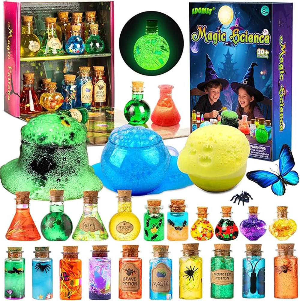 LDomet Science Magic Potions Kit for Kids 20Potion Experiments Making Fairy Magic Potions Craft Kit Birthday Christmas Gift