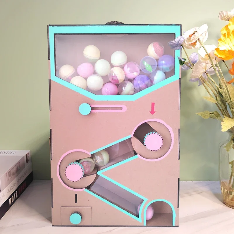 

Carton cardboard, party homemade egg twisting machine, kindergarten lottery toys, children's prizes, egg twisting materials