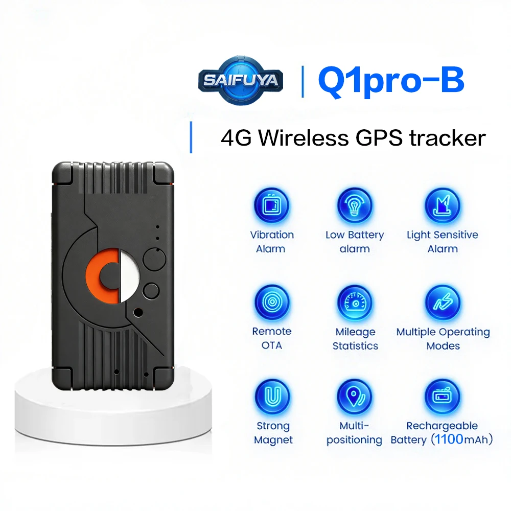 Gps Positioning Tracker Car Motorcycle Positioning Tracker Mini Vehicle Anti-Theft Positioning Device Wireless 4g