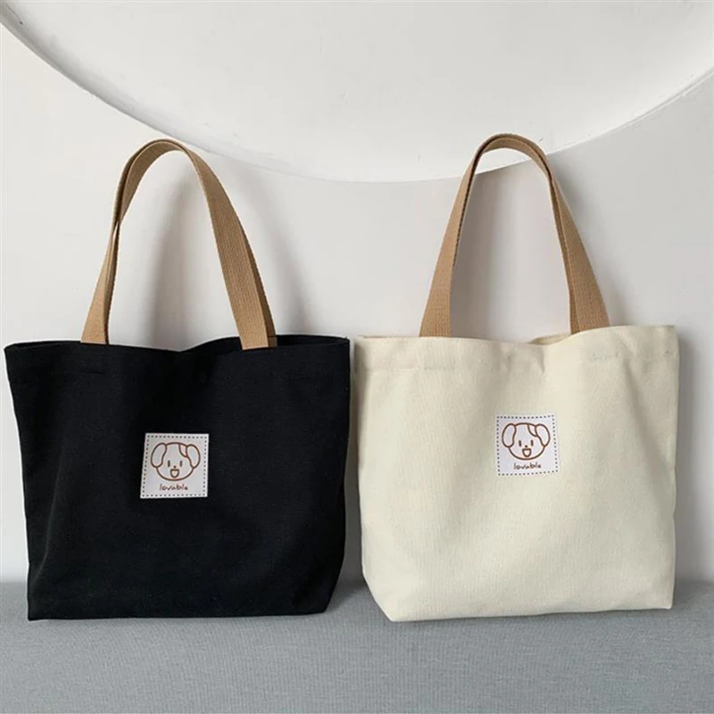 Nieuwe Mode Canvas Dames Handtas Schattige Reizen Picknick Eten Tas Lunch Tas