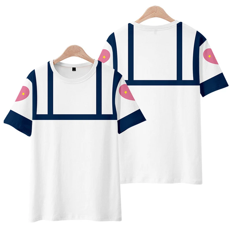 Anime JOJO Johnny Joestar Cosplay Costume Summer Short Sleeve Hoodie T Shirt Role Play For Hallowmas Part Adult Men Women view 2