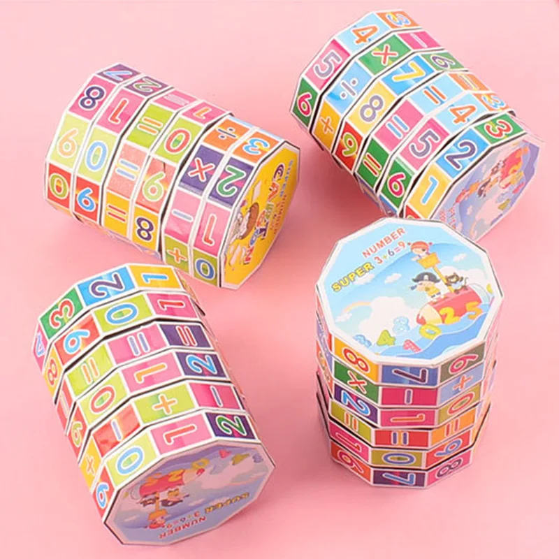 10Pc Number Arithmetic Magic Block Educational Toys for Child Birthday Party Favors Pinata Stuffers Gift Bag Kindergarten Prizes