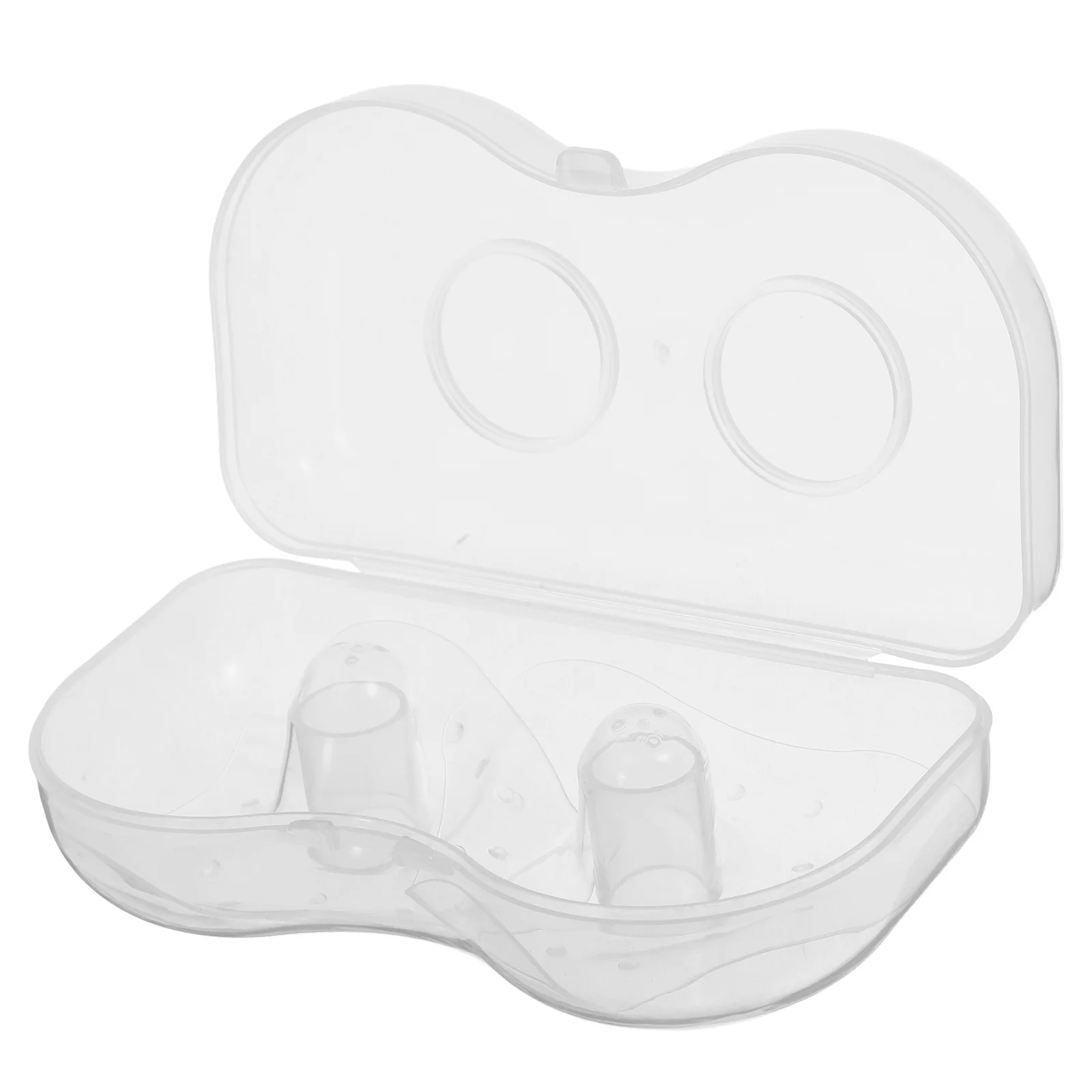 زوج واحد من دروع الرضاعة الشفافة لحماية الرضاعة الطبيعية المسطحة، غطاء صدر مريح مع دروع حمل للتمريض #6