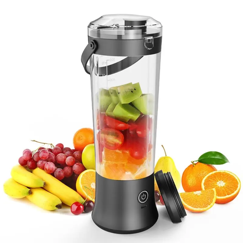 TAIGH-Portable Electric Juicer Maker Stainless Steel Blade 500Ml USB Rechargeable Personal Blender With Carry Handle