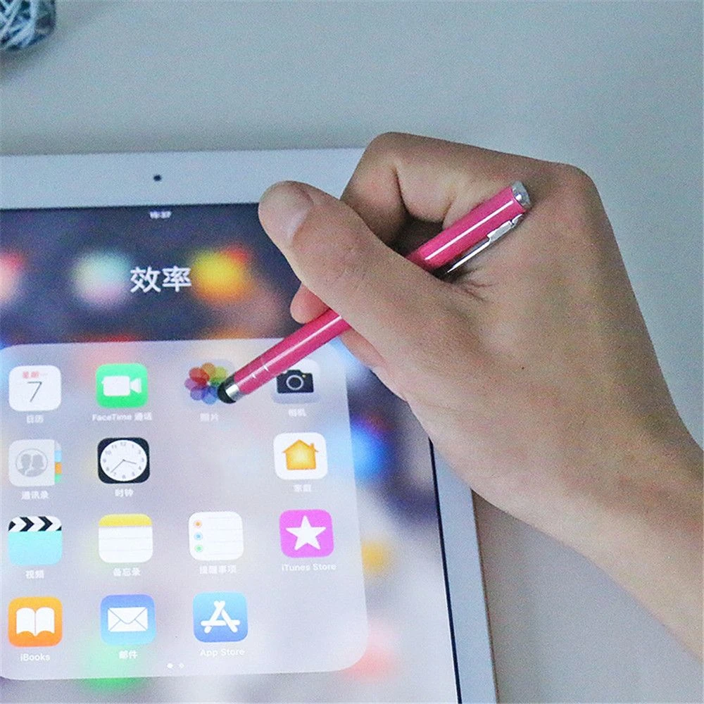 Fashion Universal 10 Colors Touch Screen Pen For IPad IPhone PC Mobile Phone Metal Capactive Pen Tablet Stylus