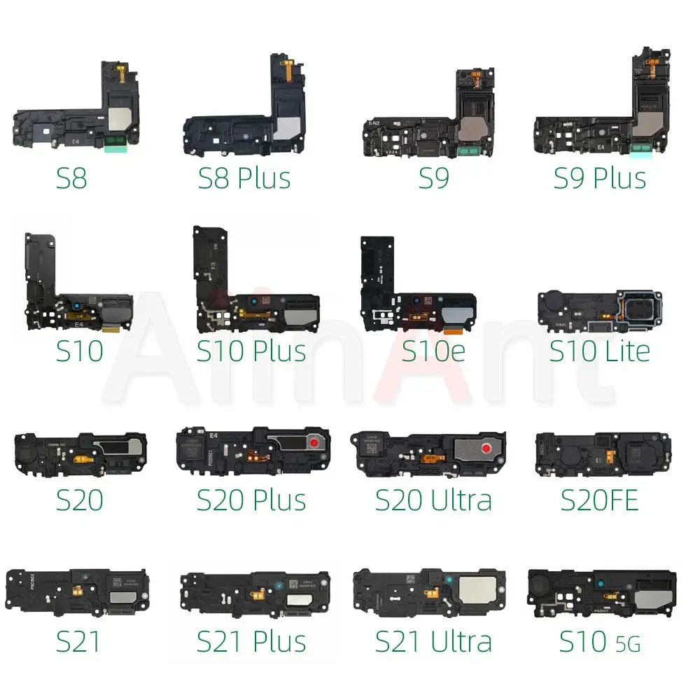 Aiinant Bottom Loudspeaker Flex For Samsung Galaxy S20 S21 S8 S9 S10 Edge Plus Ultra Sound Loud Speaker Speak Ringer Flex Cable