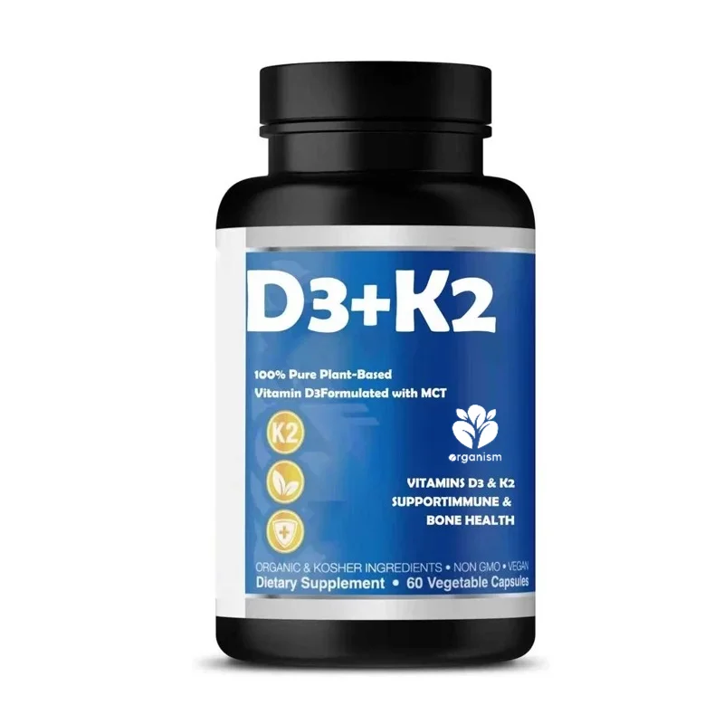 

Витамин D3 K2 содержит MCT, 5000 МЕ вегетарианского D3 и 100 микрограмов MK7 K2, способствуя укреплению костей и поддержке иммунитета.