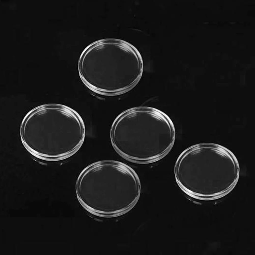 50 PCS Coin Collection Holder Storage Holders Case Organizer Capsules Coins Mini Box