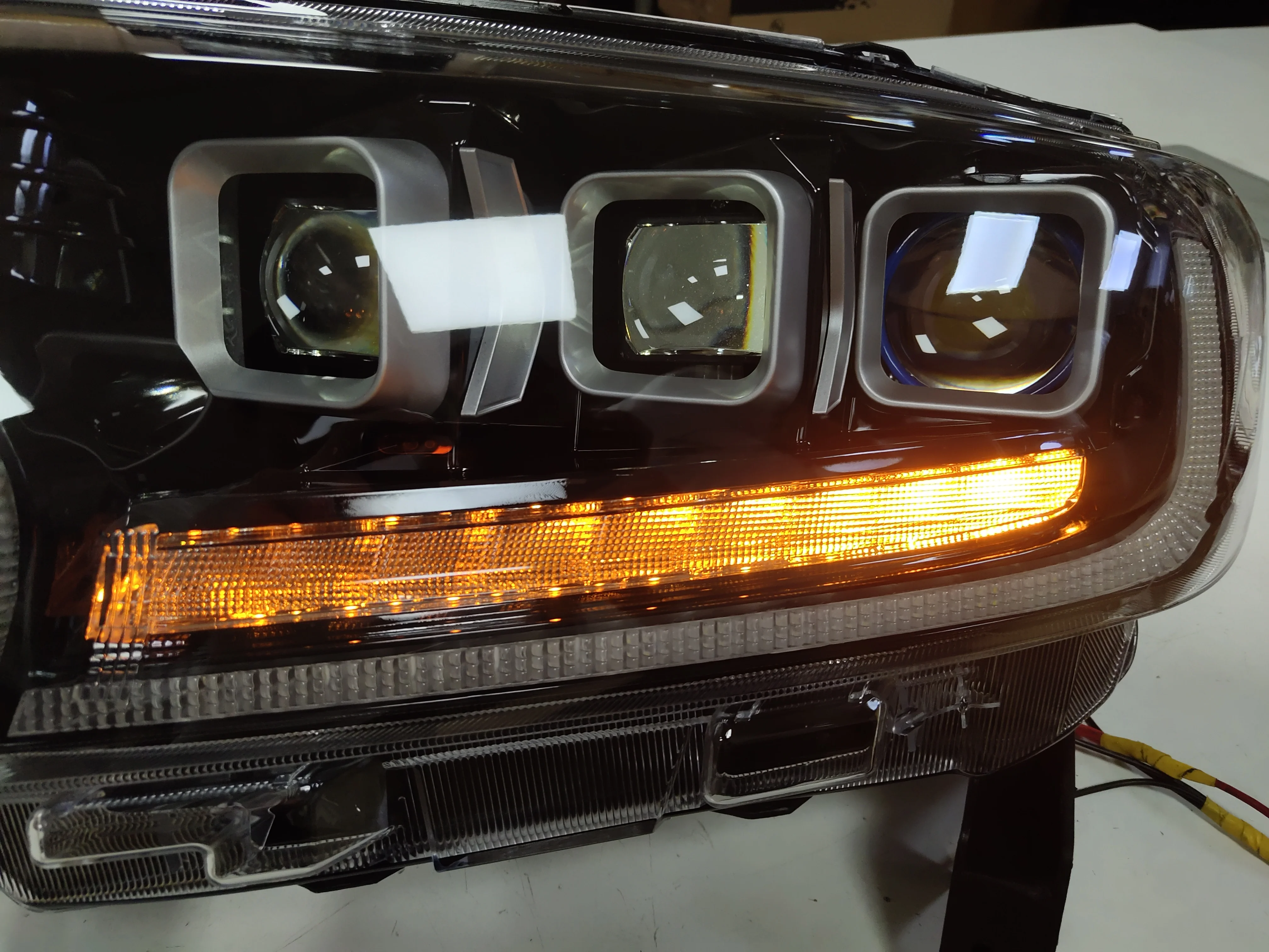 Faros delanteros LED completos con volante a la derecha para FORD Ranger SUV para Everest 2016, faro delantero Led