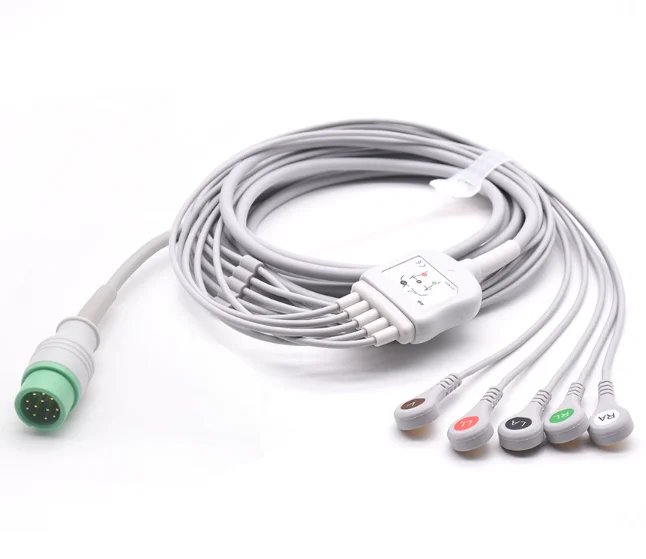 

Comen 5-Lead ECG Cable Snap 12pin for C100 C30 C80 ECG Cable
