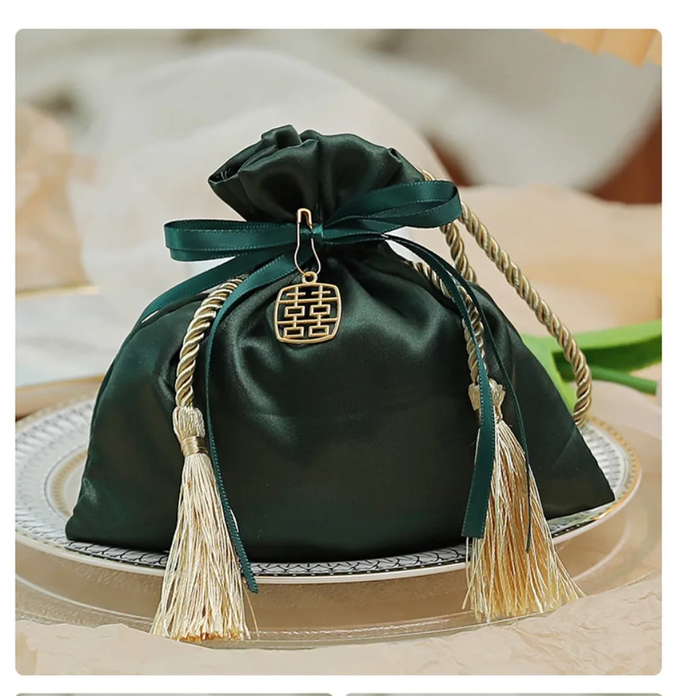 10/30/50 Pcs Luxus Verpackung Kordelzug Samt Beutel Beutel Geschenk Tasche Für Hochzeit Süßigkeiten Boxen Mit Perle string Dekor Gefälligkeiten Taschen – Detail 7