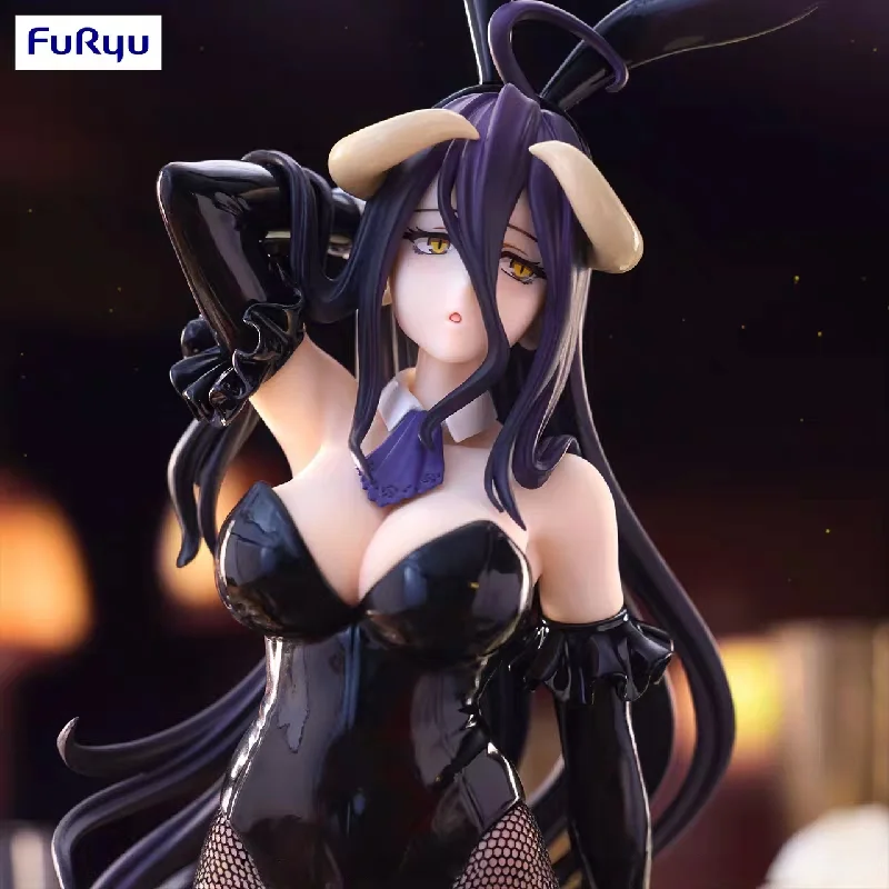 In Voorraad FuRyu BiCute Konijntjes Figuur OVERLORD Albedo Zwart Model Animatie Figuur Model Collectie Desktop Ornamenten Speelgoed Geschenken