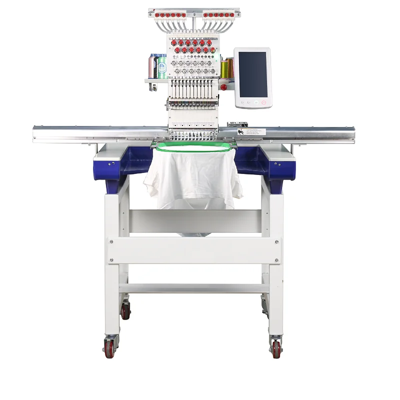 Offer Online Tech Training Servo Motor Computer Automatic Embroidery Machine for Leather Clothes, Bag, Jeans, Shoes Embroider
