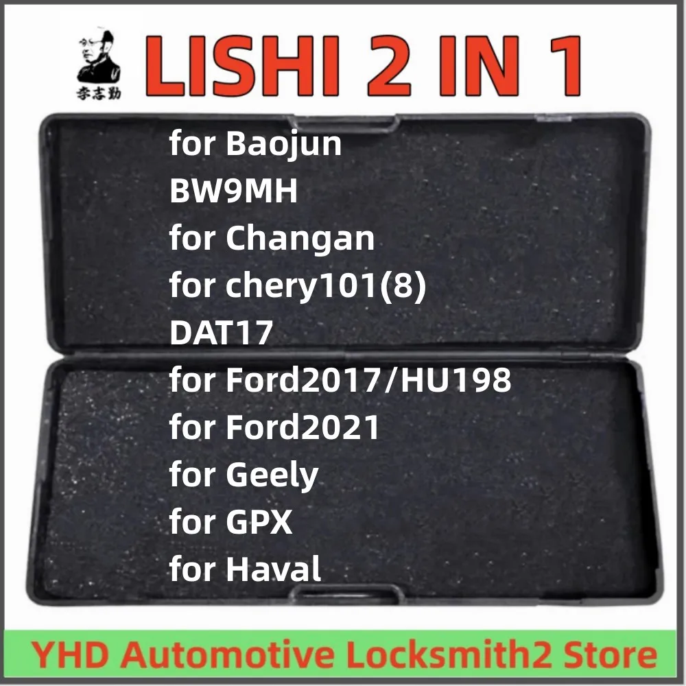 

LISHI 2 IN 1 Tool for Baojun BW9MH for Changan for chery101(8) DAT17 for Ford2017/HU198 for Ford2021 for Geely for GPX for Haval