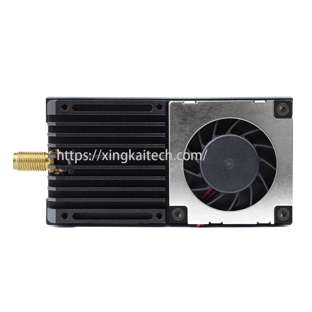 Modulo di trasmissione video di simulazione Spot VTX 5.8G 80CH 10W Drone FPV a lungo raggio per fotografia aerea ad alta potenza con microfono incorporato