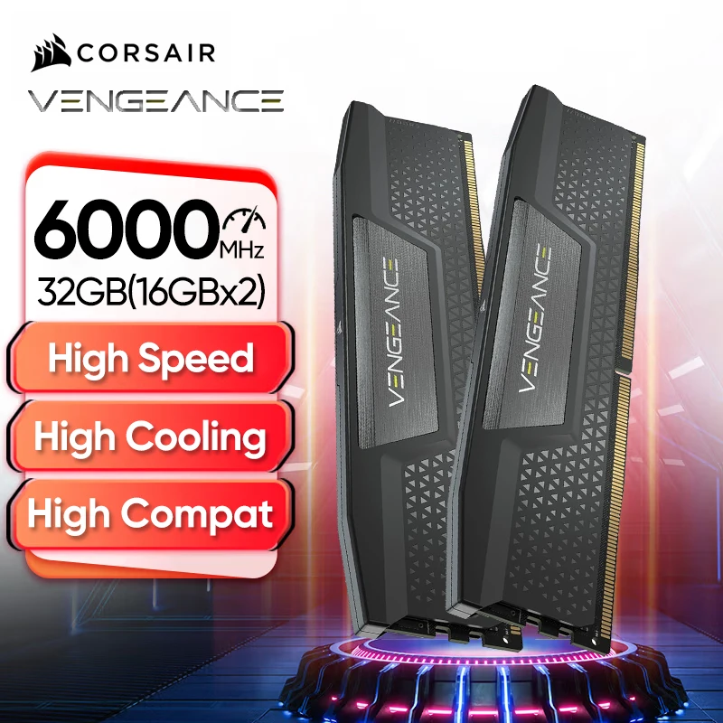 Corsair Vengeance DDR5 32GB 6000MHz CL36 Intel XMP Desktop Memory for Office and PC Gaming High Performance Low Latency