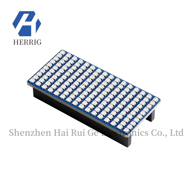 

Micro Snow Raspberry Pi Pico 16×10 RGB LED Full-Color Expansion Board Dot Matrix Module Horizontal Pin Header