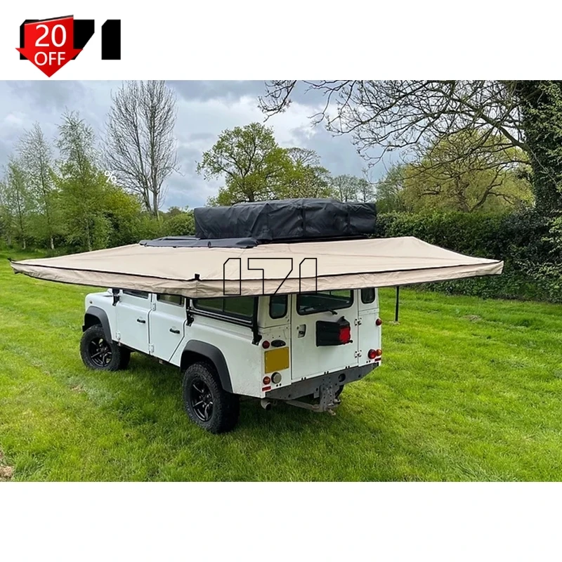 270 Awning Free Standing With LED Car Light Automatic for Cars Roof Side Degree Tent 180 360 Rv Camper