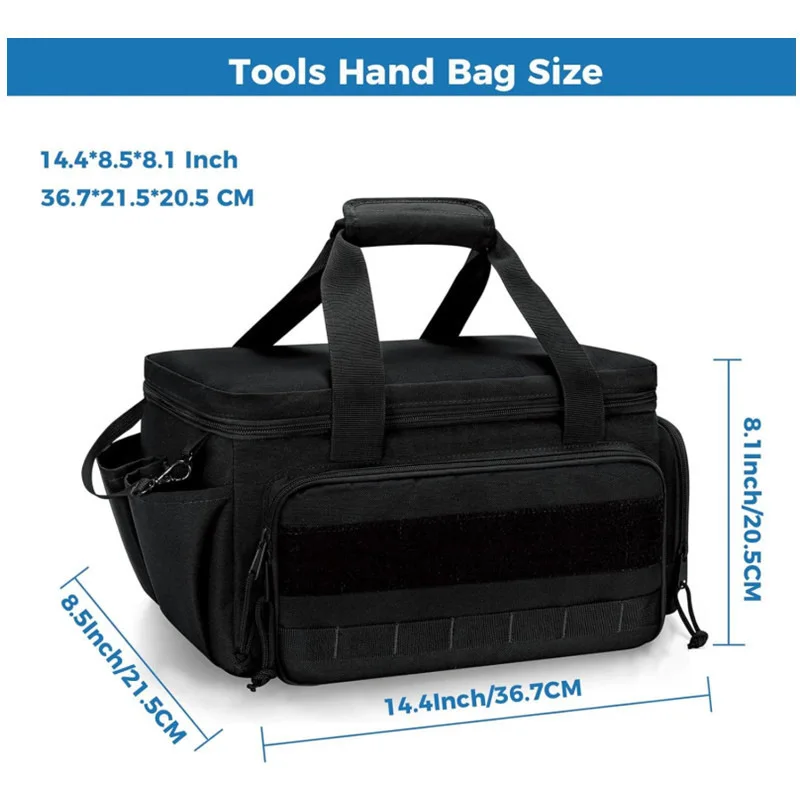 New Portable Large-Capacity Oxford Fabric Heavy-Duty Tactical Tool Pouch for Hardware Tools Durable and Wear-Resistant Tool Bag