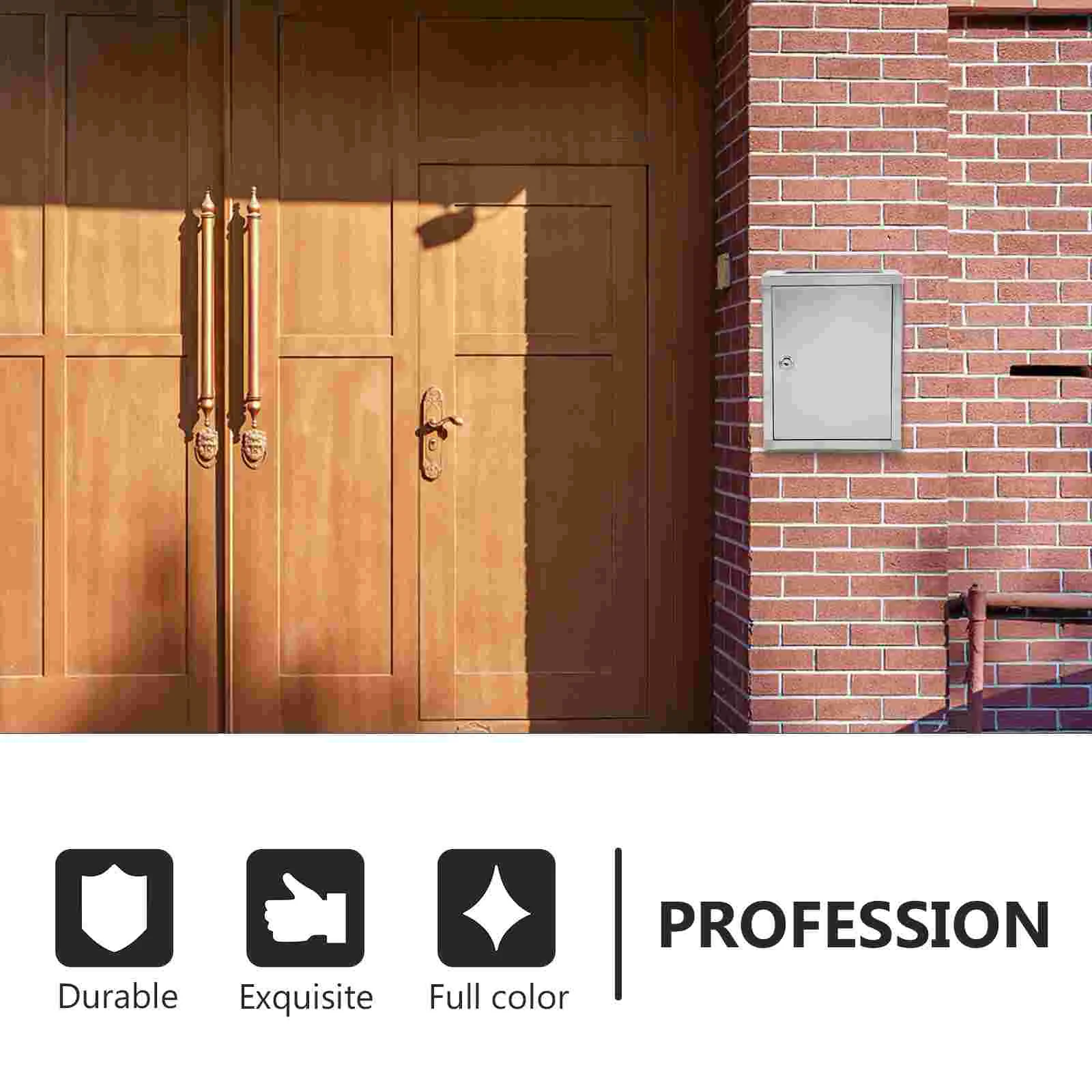 Stainless Steel Mailbox Complain Hanging Postbox Public Letter Container Locking Suggestion Collect Bin Lightweight Report