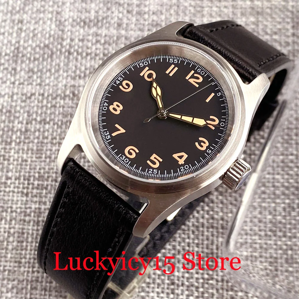 200M Waterproof Tandorio Small 36mm Polit Watch Lume Dial Automatic NH35A PT5000 Men Watch Sapphire Glass Screwdown Crown