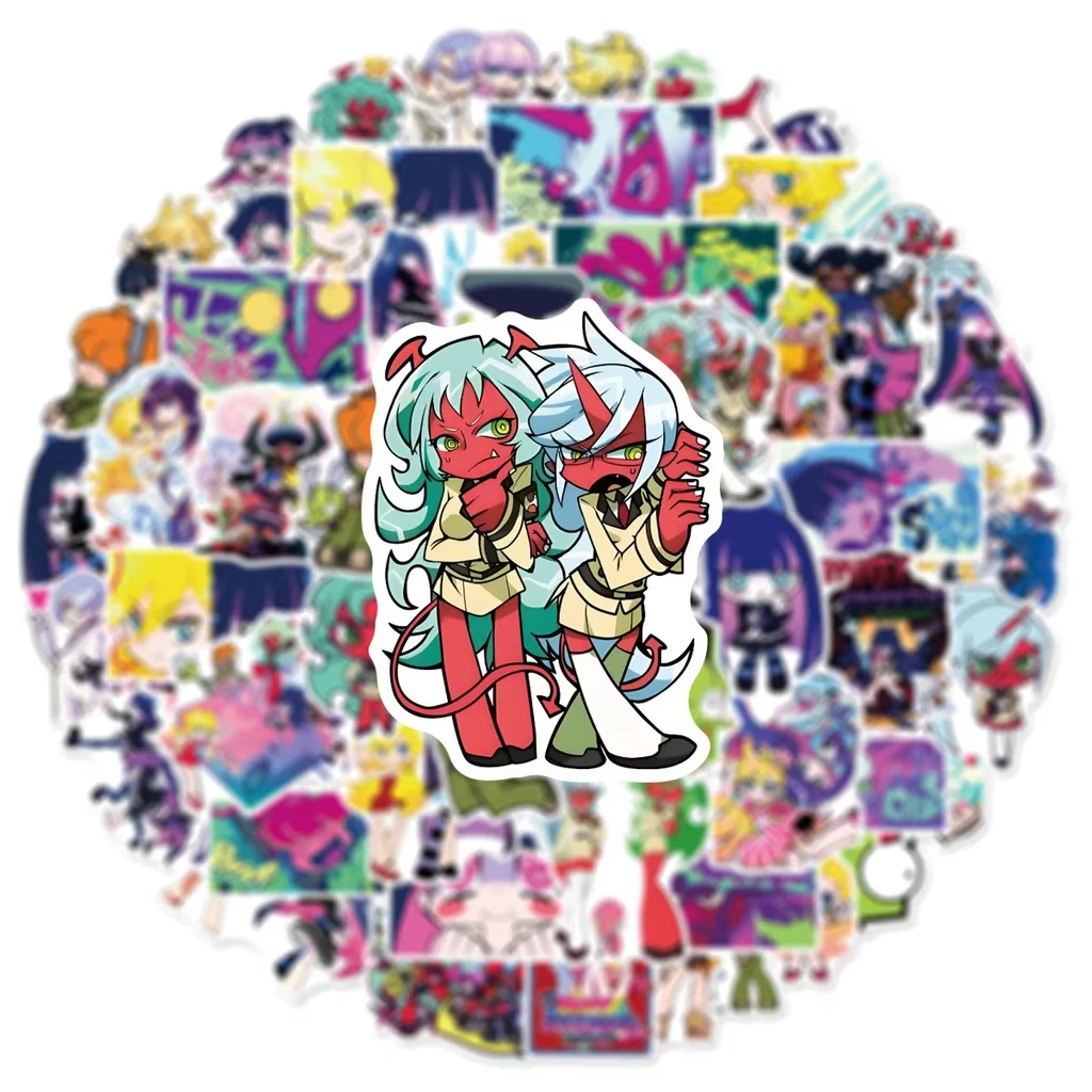 60 قطعة من ملصقات الرسوم المتحركة اليابانية واللباس الداخلي والجورب على الجدران - شارات مقاومة للماء للأمتعة وأجهزة الكمبيوتر المحمولة وتسجيل الهاتف متجر YourLife
