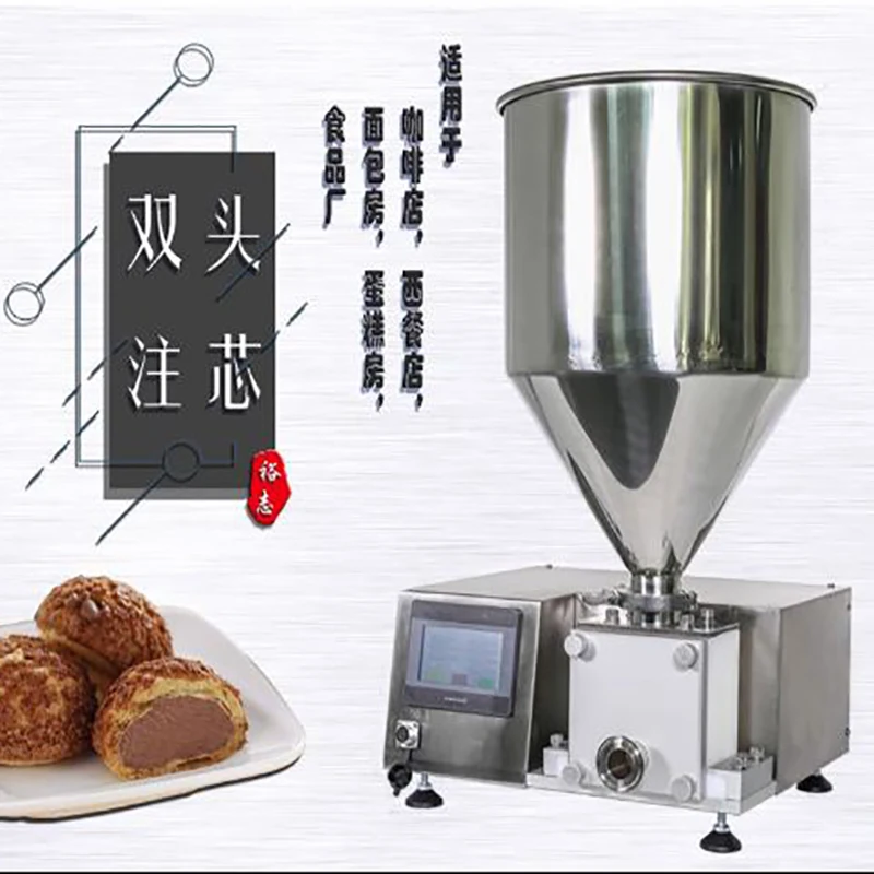 

Автоматическая машина для наполнения слоеного слоя из нержавеющей стали, пончик, хлеб, торт, джем, сырный крем, инструмент для инъекций для чуррос