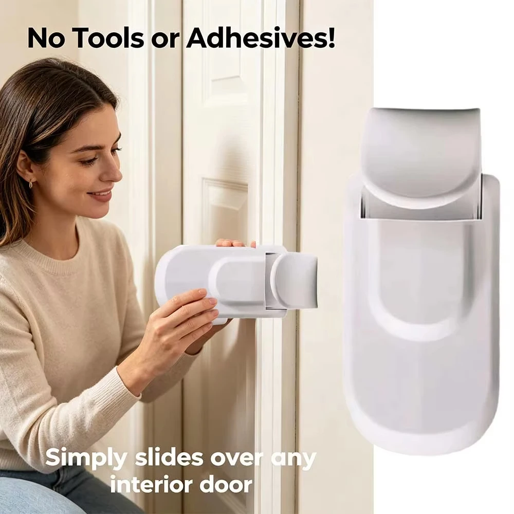 5PCS Snap-on Child Proof Door Lock Multi-functional Adhesive-Free Children Safety Lock Easy Installation Tool-Free Installation