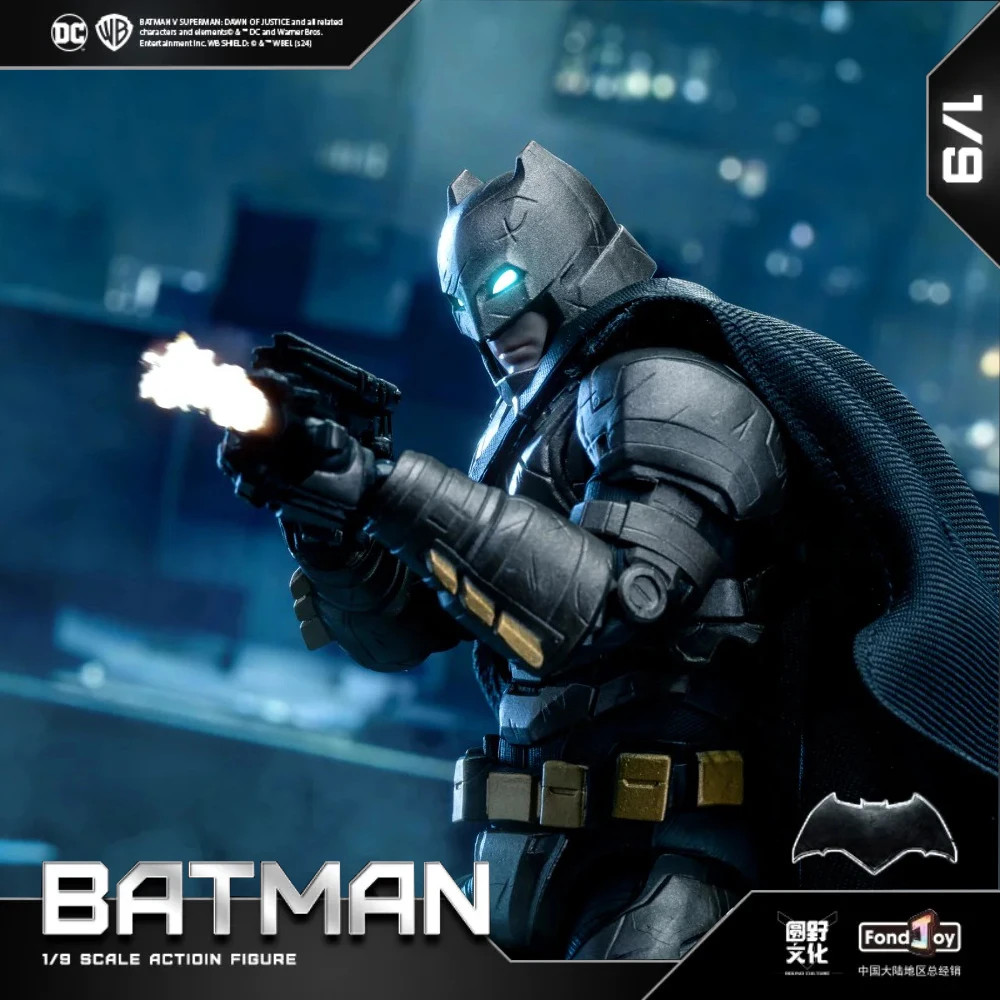 

Fondjoy DC Batman Модель персонажа фильма BVS Light Armor 1/9 Аниме Фигурки Орнамент Коллекционная модель Сюрприз Подарки Игрушки