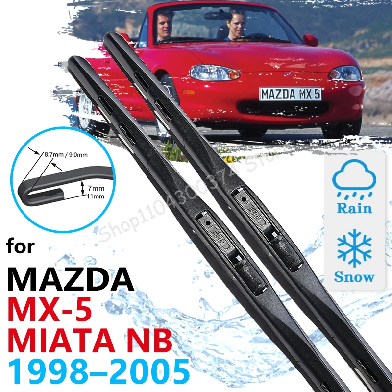 

for Mazda MX-5 MX5 Miata NB 1998~2005 Car Wiper Blades Front Window Windscreen Windshield Car Accessories 1999 2001 2002 2003