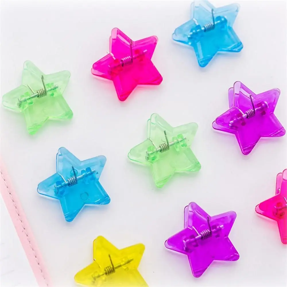 5pcs Photo Clips Transparent Colorful Page Holder Paper Clip Clamp File Index Bookmarks Message Clip Office School Supplies