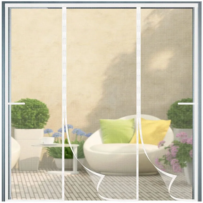 

Magnetic Door Screen Mosquito Net Curtain Fly Insect Automatic Closing Invisible Mesh for Kitchen Indoor Living Room Curtains