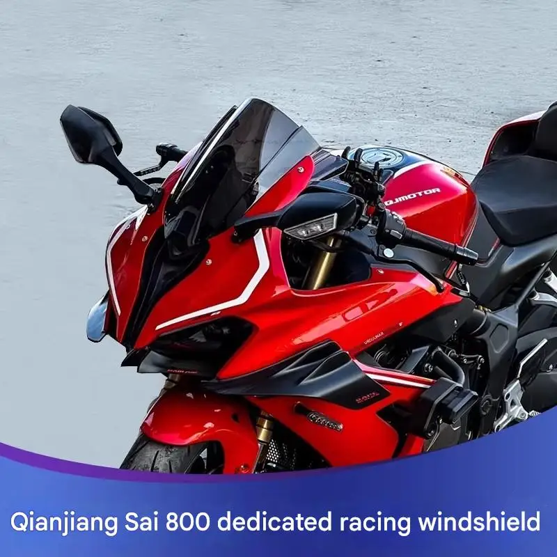 FOR QJMOTOR SRK800RR Racing Front Windshield Extended Directional Guide Reduced Helmet Turbulence Modified Motorcycle Accessory