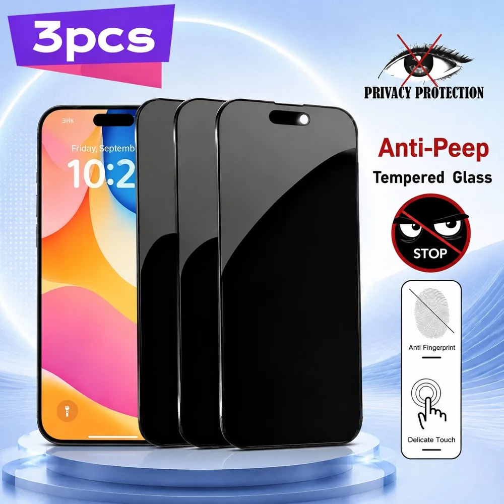 3 Stück Sichtschutz-Panzerglas für Oppo Find X9 X9 Pro X9 Ultra X9+ Anti-Spy Displayschutzfolie für Oppo Find X9s X9s Pro X8 X8 Pro