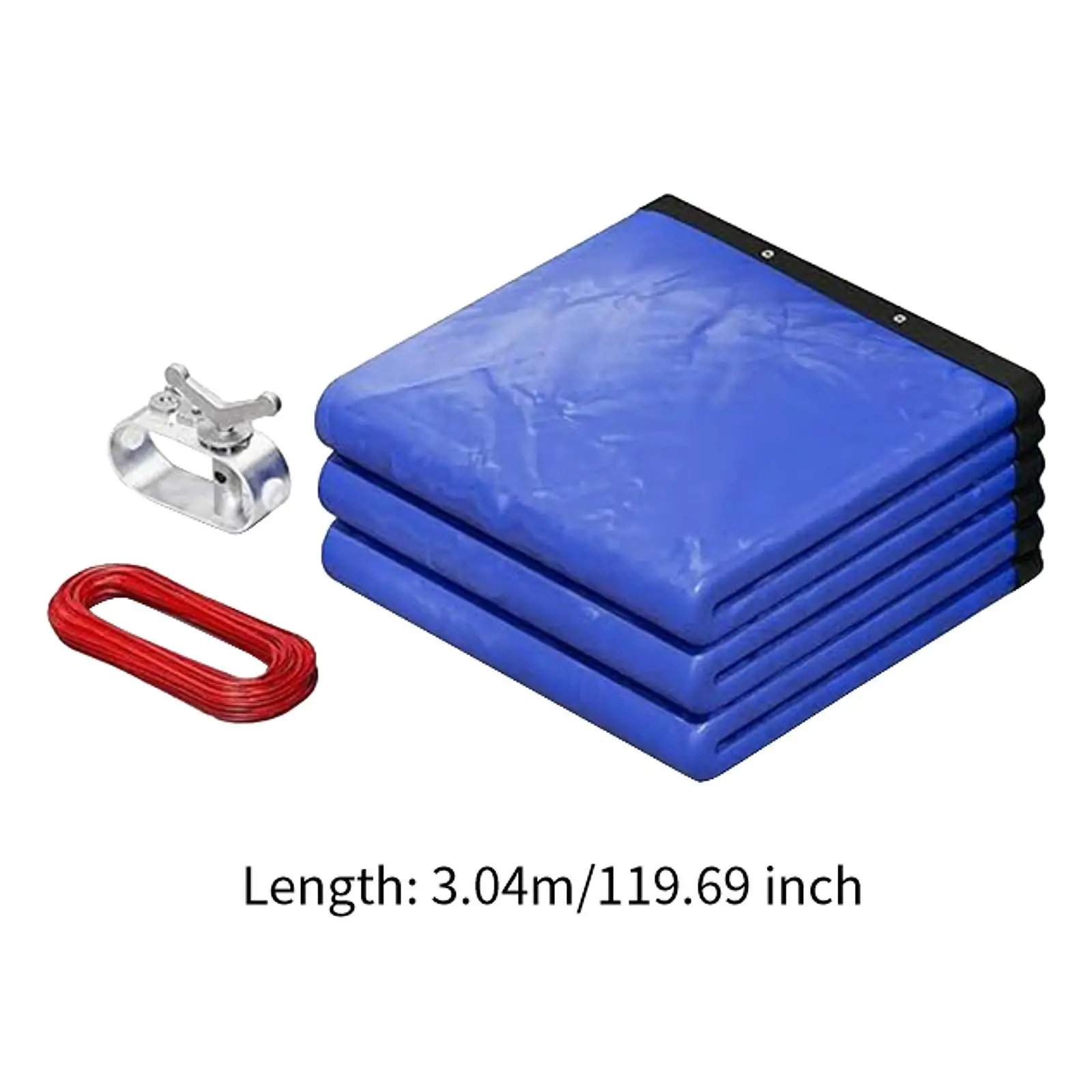 Winter Pool Cover Kit for Round Pools with 100ft Cable PE Material for Protection