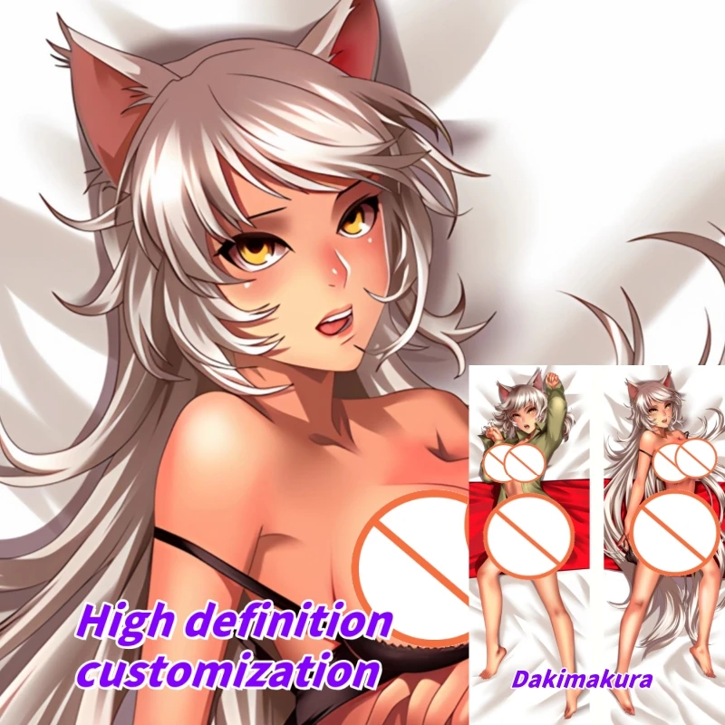

Dakimakura Anime Pillow Case Monogatari Series Black Double-sided Print Of Life-size Body Pillowcase Gifts