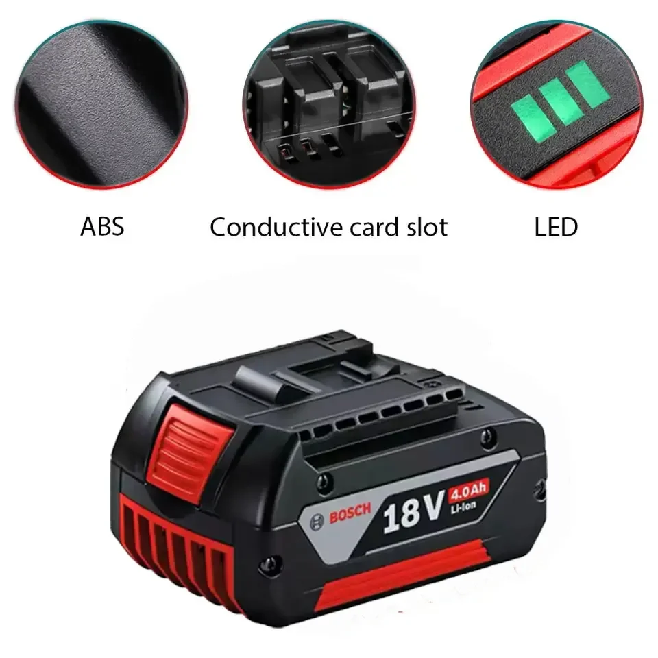 18V 10.0Ah Battery Original for Bosch 18V Professional GBA GBH GSR GSB BAT618 BAT609 BAT620 Replacement Battery