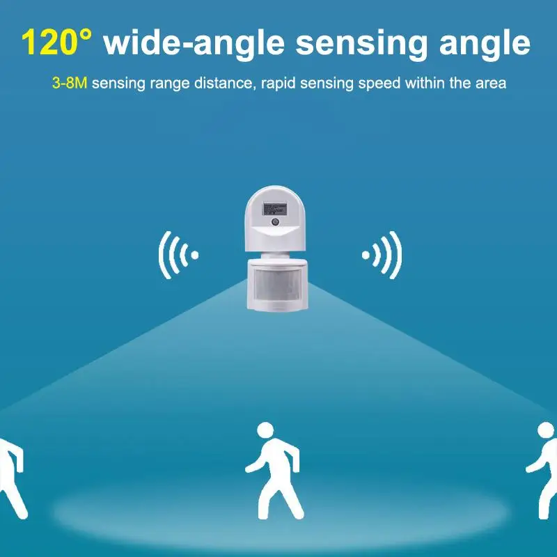 1Pc PIR Infrared Sensor AC 110V 220V Human Motion Sensor Optical Switch Sensing Distance Optical Control Adjustable Delay Switch