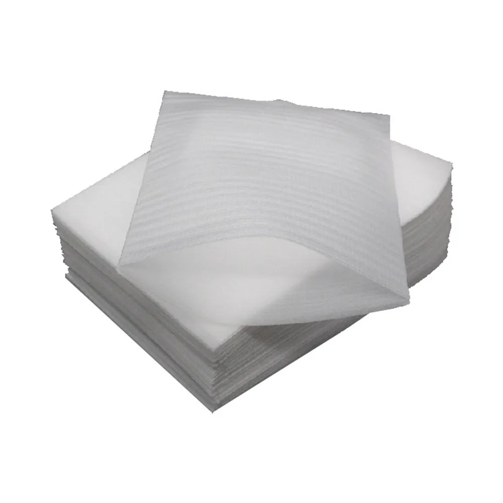 100枚入り-耐衝撃epeフォームクッションシート-厚さ05cm-25x30cm-傷防止保護ラップ-梱包・配送・保管用