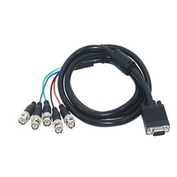 VGA to 5 BNC Cable Convert RGBHV Large Screen Matrix Video Conversion Video Cord 3m 1.5m Video Graphics Array Male to BNC