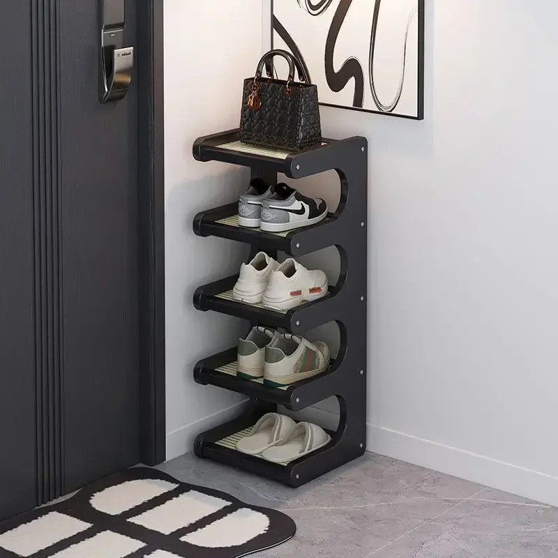Multi-functional Shoe rack small and narrow multi-layer simple shoe cabinet dormitory entrance door shoe storage rack