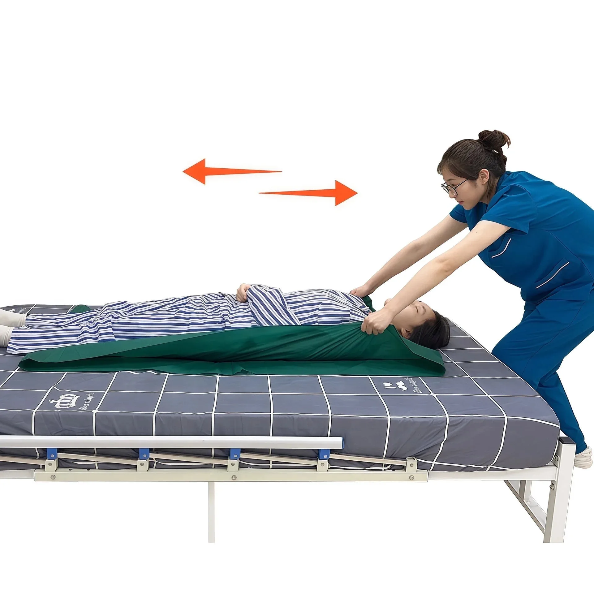 

BUYHAO Tubular Slide Sheet: Washable Reusable Transfer Draw Sheet for Vehicles, Wheelchairs, Hospitals, Bed & Nursing Home.