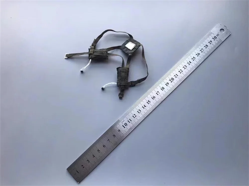 Escala 1/6th bbi brinquedos modelo pendurar peito colete cinto y cinto sacos acessórios para 12 "bjd legal bd001 figura de ação boneca coletar