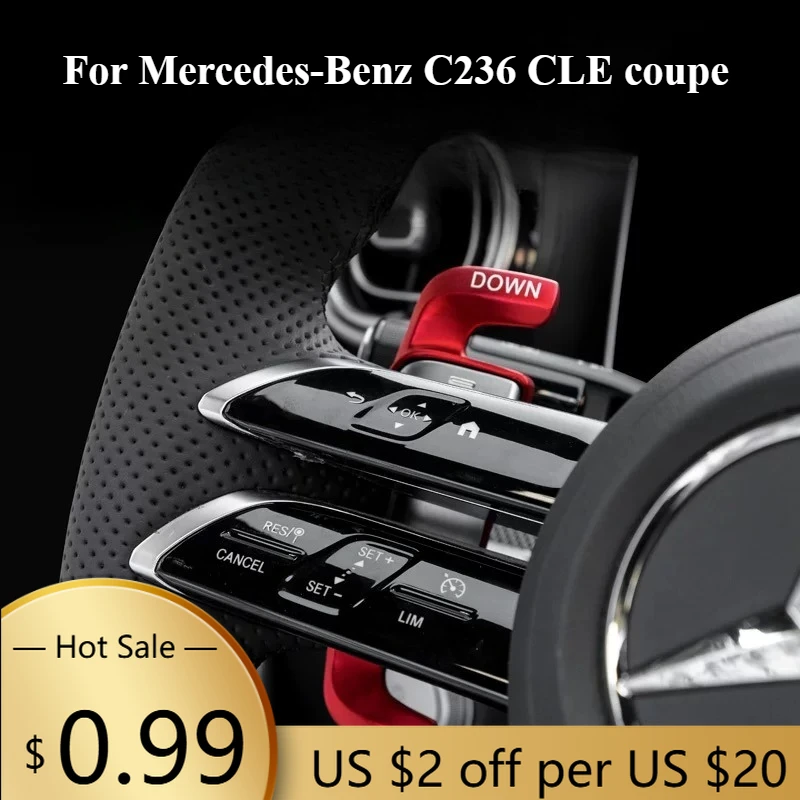 

Steering Covers For Mercedes-Benz C236 CLE coupe modified steering wheel shift paddle decorative bright strip 2024+