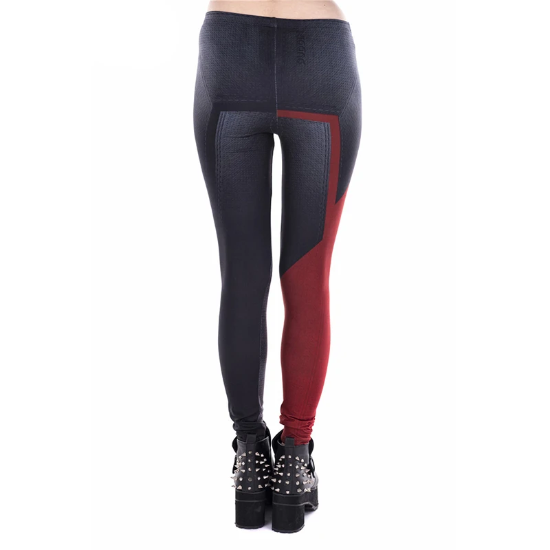 DeanFire Super Soft Stretch Diamond Qeen Print poliestere Spandex Fitness Leggings traspiranti per le donne