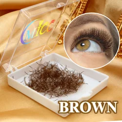 Brown Eyelash Colored Premade Loose Fans 5D D Curl Thin Pointy Base Lash Extensions 8-15mm Mixed Russian Volume Lashes Eyelashes